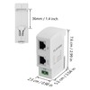 CERRXIAN Ethernet Surge Protector 1000Mbps DIN Rail Network Surge Protector