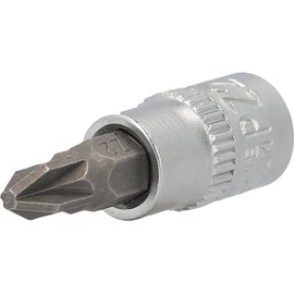 BRILLIANT TOOLS BT020802 1/4 Inch PZ Phillips Bit Socket, PZ2 [Powered by KS Tools]