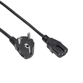 Akyga AK-UP-08 Power Cable for Server UPS Power Cable 3-Pin CEE 7/7 / IEC C15 1.8 m, 10 A IEC Cable Black, Cu 100% Copper, 3 x 1 mm2 HQ