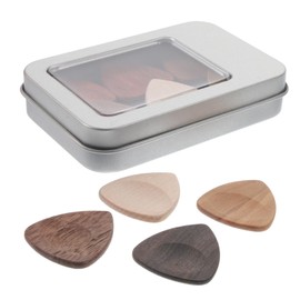 BIUDECO 1 Set Wooden Guitar Picks Variety Pack Electric Acoustic Guitar Picks Kit