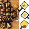 HONNE Non-Stick Coated Mini Grill Pan Cheese Melting Accessories for