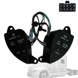 MEILICACY Steering Wheel Cruise Control Switch for International 2007 2008 2009 2010 2011 2012 2013 2014 2015 2016 ProStar OEM:2611199C91 901-5101 Heavy Duty Driver Side Cruise International ProStar