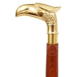 Eagle Walking Stick Decorative Cane Walking Stick for Men and Women Wooden Canes and Walking Stick with Metal Brass Handle Symbol of Power and Strength