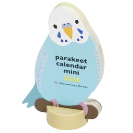 2026 Calendar-Animal Die Cut - MINI PARAKEET C-1705-ET