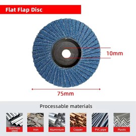 Flap Discs for 3 inch Angle Grinder - 60 Grit Grinding Wheel, Sanding Disc- 3 Inch Flap Disc for Wood/Metal/Stainless Steel Sanding