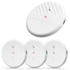 Wsdcam Glass Break Sensor Alarm 125dB Ultra-Slim Wireless Glass Break