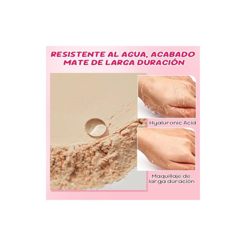 ULTRAMO Base de Maquillaje en Polvo con Hyaluronic Acid, Polvo