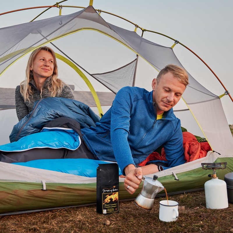 Jumping Bean Whole Bean Coffee, French Columbian Dark Roast, 454g