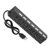 KIMISS High Speed 480Mbps 7-Port USB 2.0 Hub, Multi-Port USB