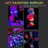 GOODTAKE Acrylic Glow in The Dark Paint, 12 Bright Colours