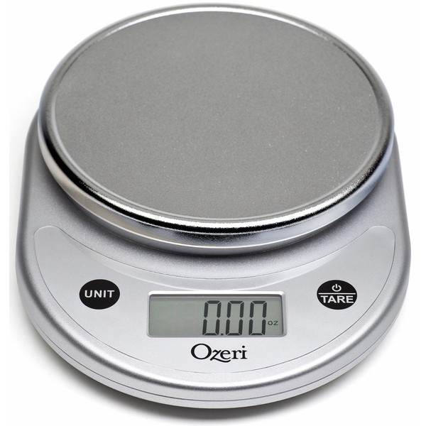 Ozeri Pronto Digital Multifunction Kitchen and Food Scale, All Silver, Compact