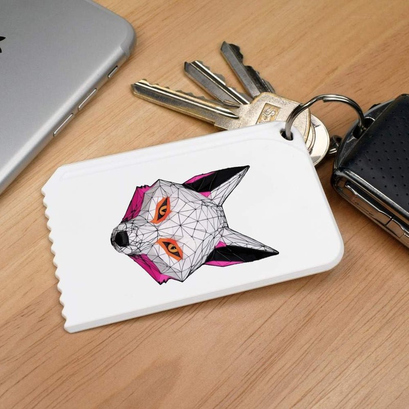 Azeeda 'Cyber Fox' Plastic Ice Scraper (IC00036230)