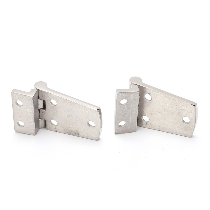 2Pcs Boat Hinges Stainless Steel Ship Door Durable Polishing AntiRust
