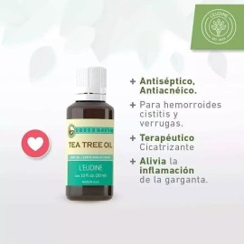L'eudine Leudine Tea Tree Oil,Acne,Dandruff, Hemorrhoids,Cystitis and Warts