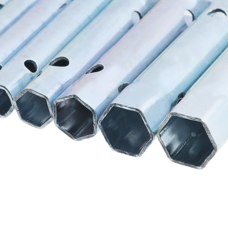 Geesatis 10Pcs Plumbers Spanner Wrench Set,Dual-Ended Socket Wrench,6-22mm Sizes