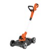 BLACK+DECKER 3-in-1 String Trimmer/Edger & Lawn Mower, 6.5-Amp, 12-Inch, Corded