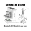 14 Pieces Z Brackets for Solar Panels, Terminal Clamp Kit