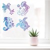 GORGECRAFT 6.3x6.3 4 Styles Sea Animal Window Decals Safety Sliding