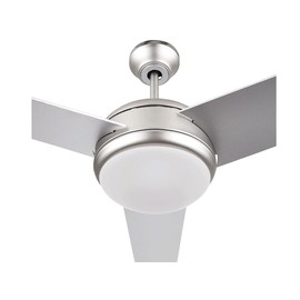 Luminance Concord Skylark 52"" Satin Nickel Indoor Ceiling Fan with Light Kit 3-Blade 52SKY3ESN, Medium