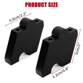 Aluminum Adjustable Motorcycle Handlebar Risers for 2019-2025 Can-Am Ryker Rally Sport 600 900, 2" Up And 7/8" Forward/Backward