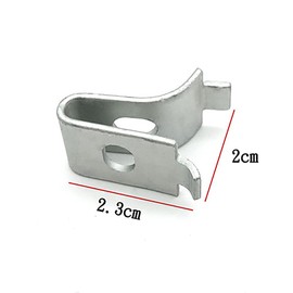 HugeDE 20 Pcs Adjustable Aluminum Shelf Bracket Clips Pilaster Shelf Support Clip Pilaster Brackets Clips