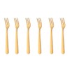 Buyer Star 5.5 Inch Gold Oyster Fork Set of 24,