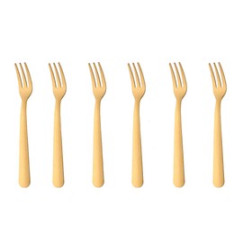 Buyer Star 5.5 Inch Gold Oyster Fork Set of 24, Stainless Steel Appetizer Forks Pastry Fork for Restaurant, Hotel, Dishwasher Safe