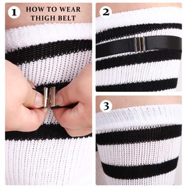 DRESHOW Plus Size Women Thigh High Socks Extra Long Thick Over the Knee High Stockings Leg Warmer Boot Socks