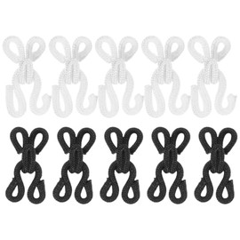 Tofficu 10 Pares De Ganchos De Brasier Y Ojos De Cierre Para Costura Accesorios De Hebilla Para Sujetar Vestidos Faldas Y Pantalones Herramientas De Manualidades De 0.90X0.47X0.39In