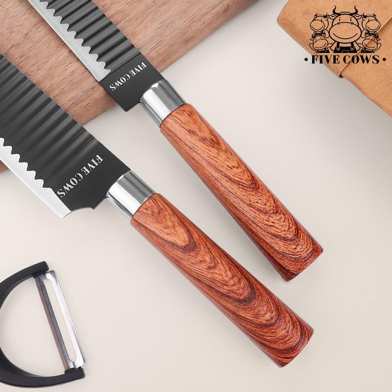 7-Piece Ultra Sharp Chef Knife Set - Premium German High