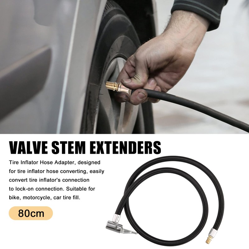 X AUTOHAUX 80cm 31" Tire Valve Stem Extension Inflator Extender