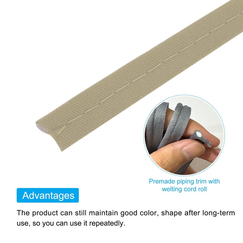 sourcing map Piping Cord Trim 50 Yards 1/2 Inch Piping