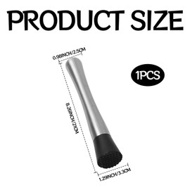 1pc Stainless Steel Cocktail Muddler, Essential for Cocktail Making Set, Home and Bar Accessories