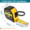 Tape Measure 16 ft, Easy Read Measuring Tape with Fractions