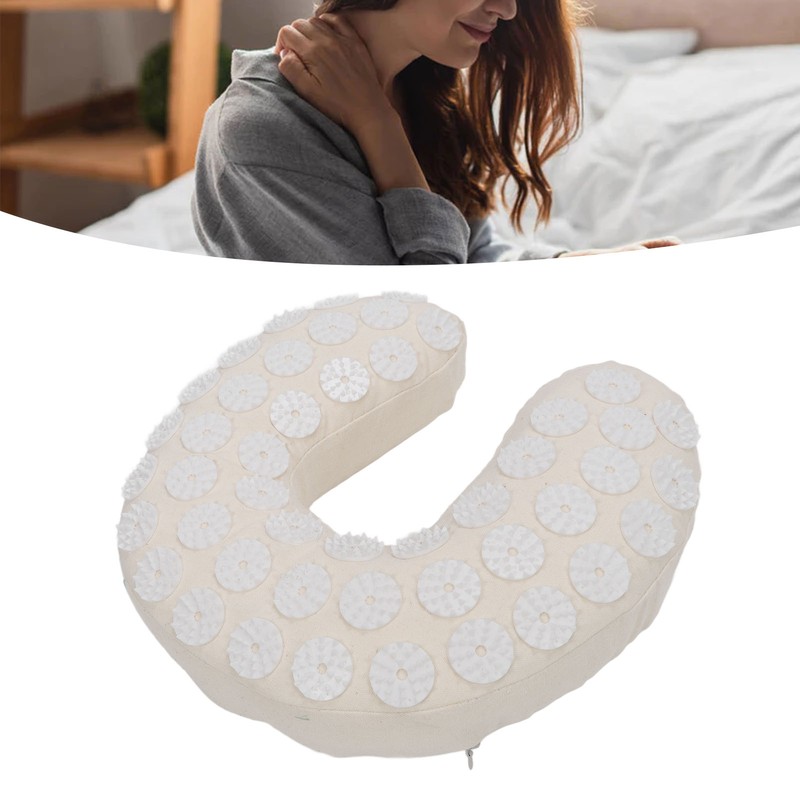 Acupressure Neck Pillow U Shaped Acupoint Massage Reduce Pain Memory