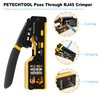 PETECHTOOL RJ45 Crimp Tool Cat5 Cat5e Cat6 Crimping Tool Ethernet