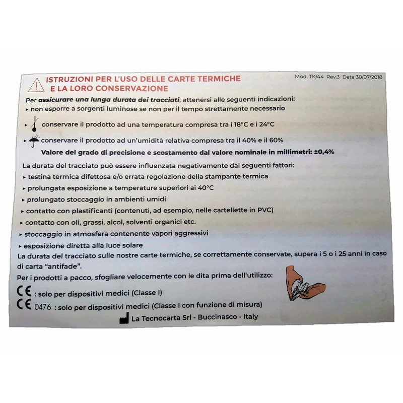 ECG Thermal Paper Folded for Fukuda OP-222TE
