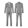 Mrbuerly Men's Seersucker Suit 2 Piece Striped Blazer Pants Beach