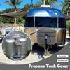 Horeset Gray RV Camper Propane Tank Cover Fits 30LB Dual