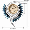 Crystal Metal Wall Clock Silent Non Ticking - 26"×21" Quality