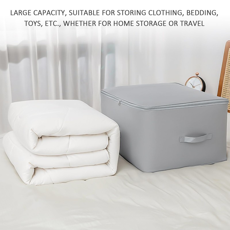 2 Storage Bags, Travel Bag, Space-Saving Self-Compressing Storage Bag, Zippered