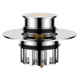 SIIU Bathtub Stopper | Shower Drain Hair Catcher, Pop-up Tub Stopper with Strainer | Bathroom Drain Plug | Drain Protector for 1-1/2 to 1-3/4"" Bath Drain Hole