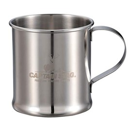 Captain Stag UH-2014 Regelte Outdoor Cup, Mug, Tumbler, 10.1 fl oz (310 ml), Stainless Steel