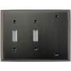 Oil Rubbed Bronze 3 Gang Combo Wall Plate - 2