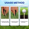 Liqqlex 2 Pcs Golf Tee Height Tool, Adjustable Tee Height