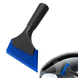 Rubber Window Tint Squeegee, 5 in Length Super Flexible Silicone Squeegee No-Slip Handle for Car Remove Frost and Snow, RV, Windshield, Shower, Bathroom, Glass, Mirror