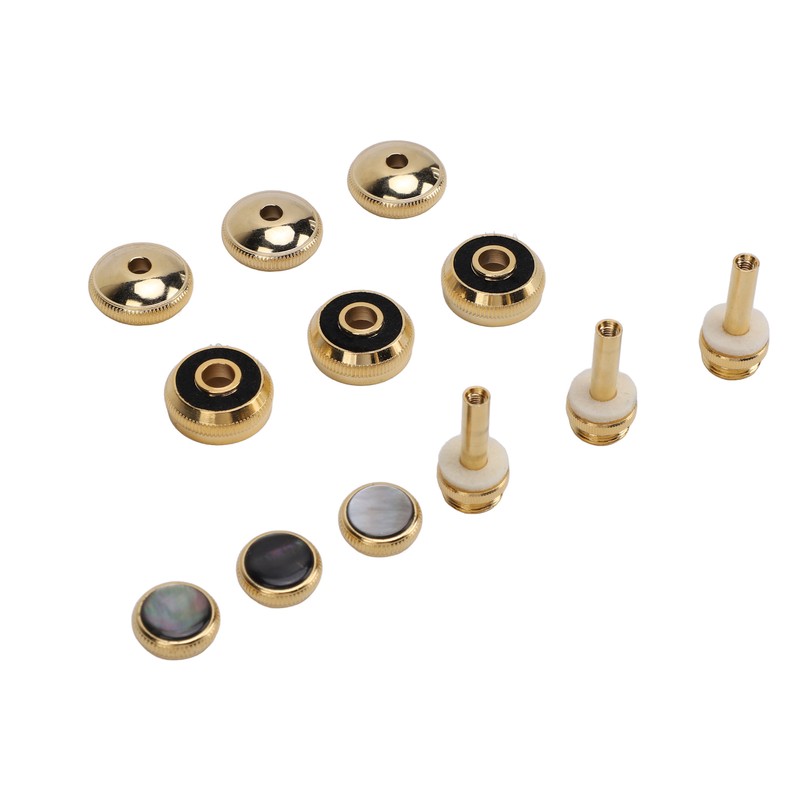 Trumpet Valve Finger Button Metal and Abalone Shell Trumpet Valve