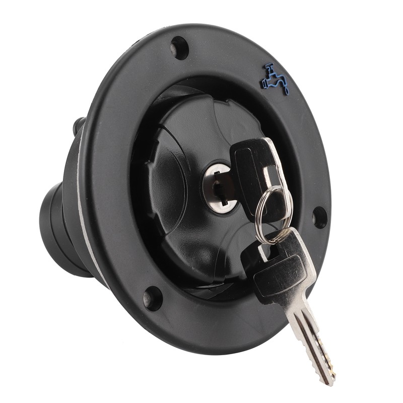 Gravity Freshwater Inlet Lockable Leakproof Water Filler Cap with 2