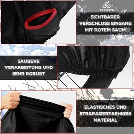 BYKLISTA Bicycle Garage for 2-3 Bicycles – Bicycle Cover Waterproof Made of 210D Oxford Fabric Extra Welded Inner Seams – Bicycle Tarpaulin Bicycle Cover Bicycle Protective Cover