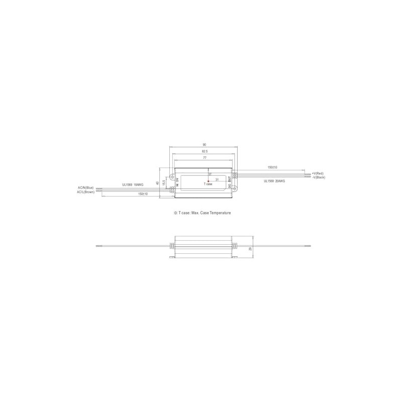 MeanWell, APV-16-12, LED transformer, constant voltage 15 W, 0-1.25 A,